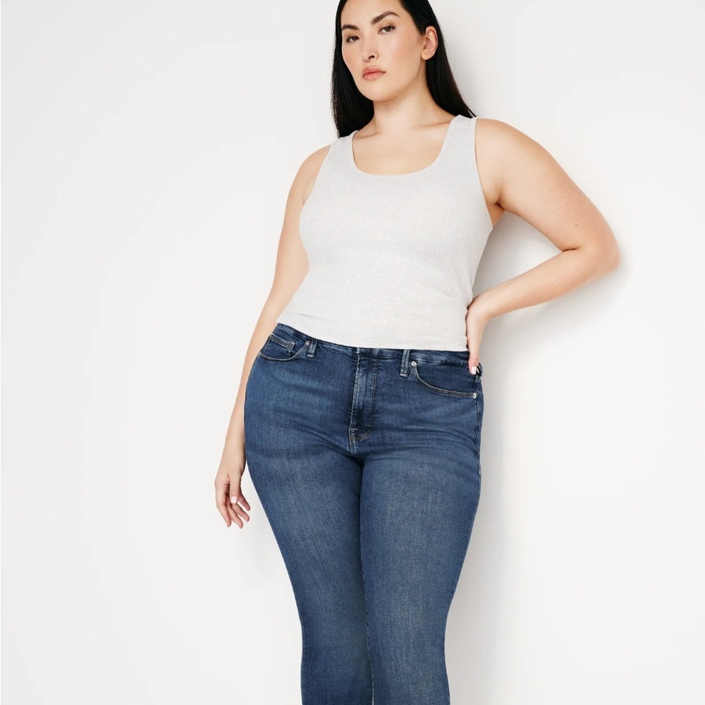 Good American Good Legs extra stretch, flat tummy tech, super stretch denim jean - Picture 4 of 14